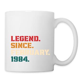 Legende seit Februar 1984 - Tasse - Weiß - Rechts