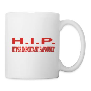 HYPER IMPORTANT PAPOUNET - Mug blanc - blanc - Droite