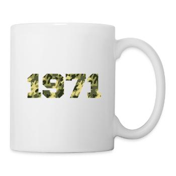 Cadeau d’anniversaire 1971 Vintage 1971 Army - Mug blanc - blanc - Droite