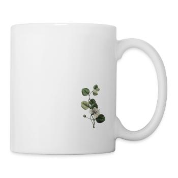 Number 34 Floral Green - 34th Floral Birthday - Mug - white - Right