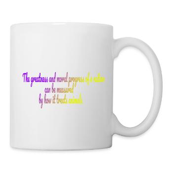 Die Größe einer Nation - Tasse - Weiß - Rechts