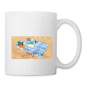 Auszeit Strandurlaub Bücher - Tasse - Weiß - Rechts