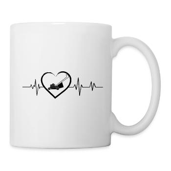 Heartbeat Lawn Mower - Mug - white - Right