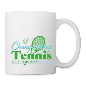 Tennis Club - Blue - Tasse - Weiß - Rechts
