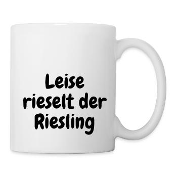 Leise rieselt der Riesling - Tasse - Weiß - Rechts