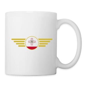 J’aime Malte, T-shirt design de style élégance - Mug blanc - blanc - Droite