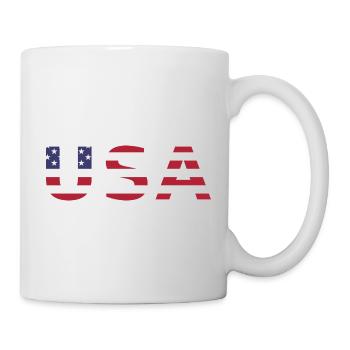 United States in the colors of the American flag flag flag - Mug - white - Right