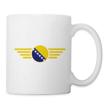 J’aime la Bosnie, T-shirt design de style élégance - Mug blanc - blanc - Droite