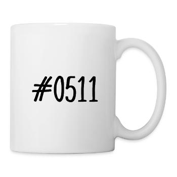 #0511 - 0511 - Vorwahl Hannover - Telefon - Tasse - Weiß - Rechts