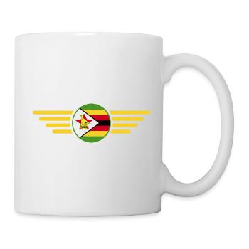 Ich liebe Simbabwe, Eleganz Stil Design T-Shirt - Tasse - Weiß - Rechts