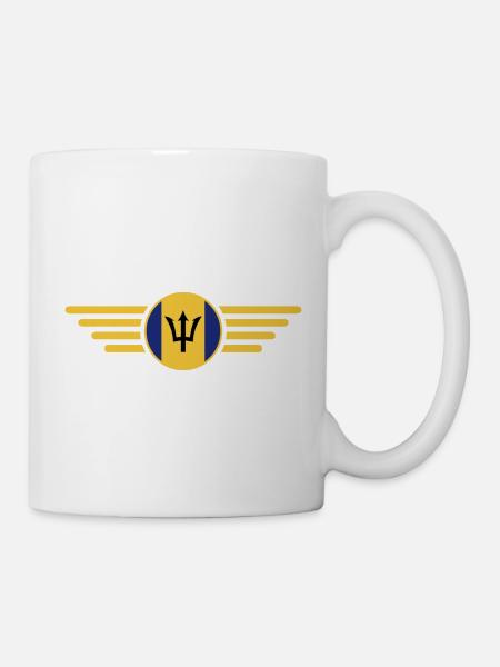 I Love Barbados, Elegance Style Design T-Shirt - Mug - white