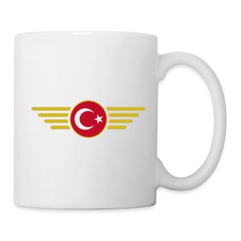 J’aime la dinde, T-shirt design de style élégance - Mug blanc - blanc - Droite