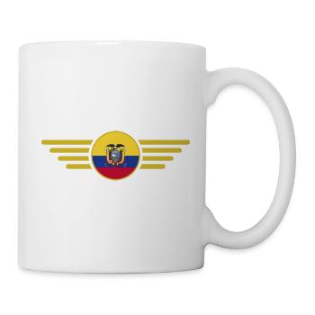 Ich liebe Ecuador Design T-Shirt - Tasse - Weiß - Rechts