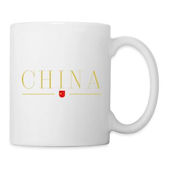 I Love China, Elegance Style Design T-Shirt - Mug - white - Right