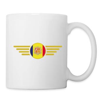 Ich liebe Andorra, Eleganz Stil Design T-Shirt - Tasse - Weiß - Rechts