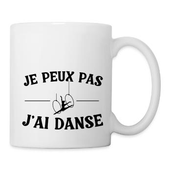 Je peux pas j'ai danse - Mug blanc - blanc - Droite
