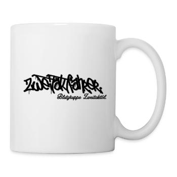 Zweitaktfahrer // Schriftzug - Tasse - Weiß - Rechts
