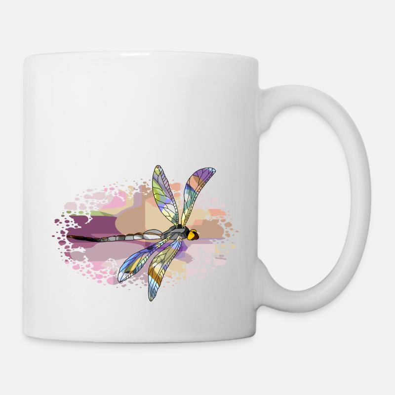 Libelle - Tasse - Weiß