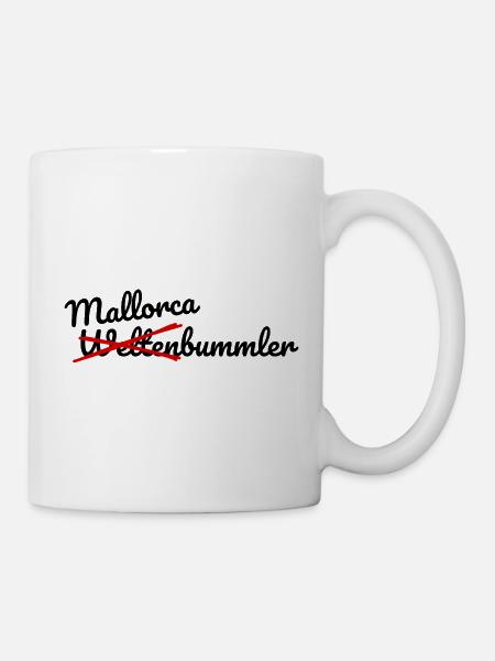Mallorca stroller, not a globetrotter - Mug - white