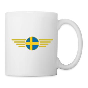 I Love Sweden, Elegance Style Design T-Shirt - Mug - white - Right
