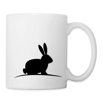 hase - Tasse - Weiß - Rechts