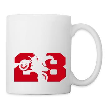 Moto 28 Biker - Tasse - Weiß - Rechts