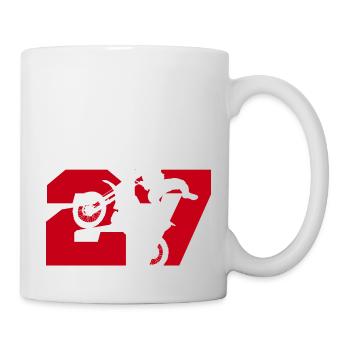 Moto 27 biker - Mug - white - Right
