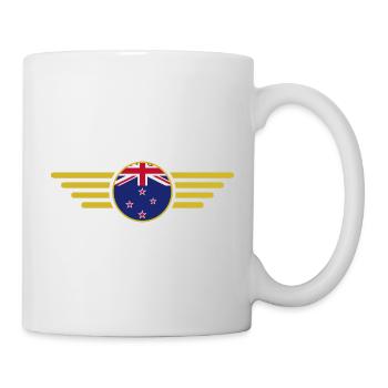 J’aime la Nouvelle-Zélande, T-shirt design de style élégance - Mug blanc - blanc - Droite