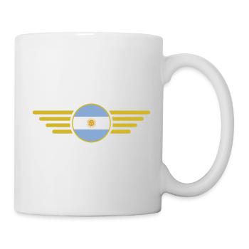 J’aime l’Argentine, T-shirt design de style élégance - Mug blanc - blanc - Droite