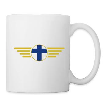 Ich liebe Finnland, Stil Design T-Shirt, Kleidung - Tasse - Weiß - Rechts