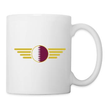 I Love Qatar, Elegance Style Design T-Shirt - Mug - white - Right