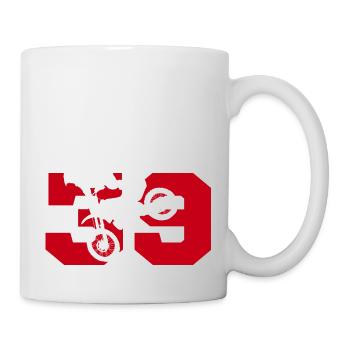 Moto 39 motard - Tasse - Weiß - Rechts