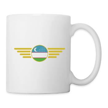 ich liebe Usbekistan, Eleganz Stil Design T-Shirt - Tasse - Weiß - Rechts
