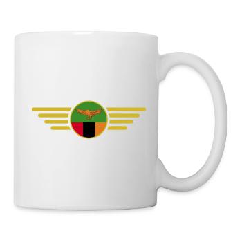 Ich liebe Sambia, Eleganz Stil Design T-Shirt - Tasse - Weiß - Rechts