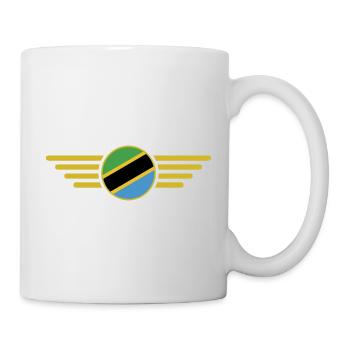 J’aime la Tanzanie, T-Shirt Design Style Élégance - Mug blanc - blanc - Droite