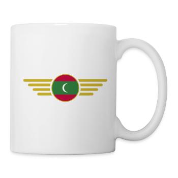 J’aime les Maldives, T-shirt design de style élégance - Mug blanc - blanc - Droite