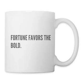 Fortune favors the bold. - Mug - white - Right
