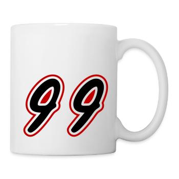99 Symbole numérique - Mug blanc - blanc - Droite