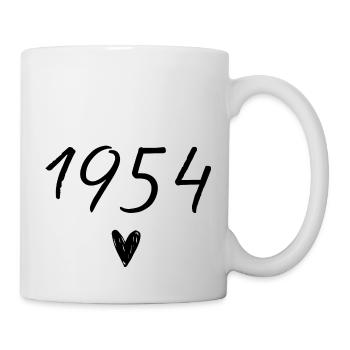 1954 Heart Birthday - Mug - white - Right