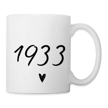1933 Herzgeburtstag - Tasse - Weiß - Rechts