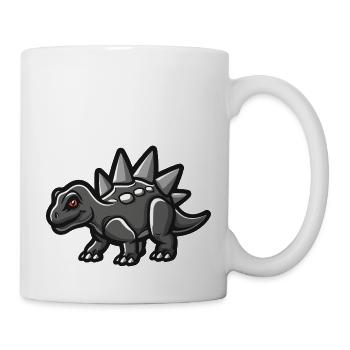 dinosaurier comic - Tasse - Weiß - Rechts