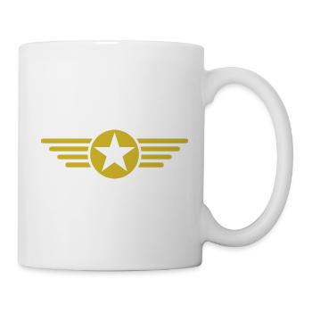 Design élégant de t-shirt Wing Star - Mug blanc - blanc - Droite