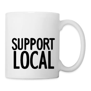 SOUTIEN LOCAL - Mug blanc - blanc - Droite