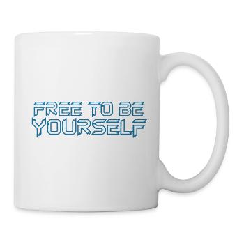FREI, DU SELBST ZU SEIN - Tasse - Weiß - Rechts