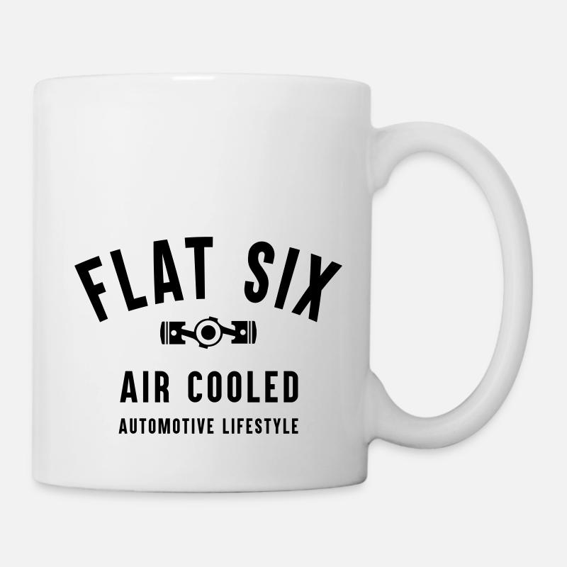 flatsix aircooled - Tasse - Weiß