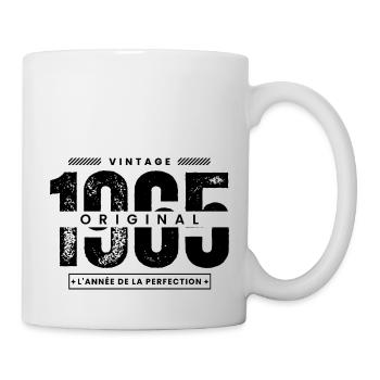 vintage 1965 / original 1965 / perfection / 1965 - Mug blanc - blanc - Droite