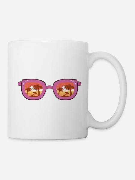 sunglasses - Tasse - Weiß