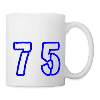 75 Number Symbol - Mug - white - Right