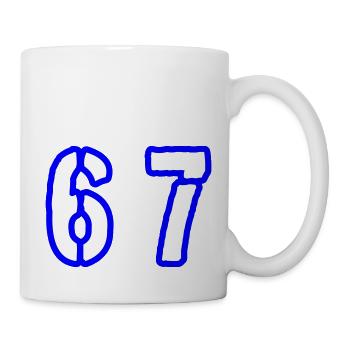 67 Number Symbol - Mug - white - Right