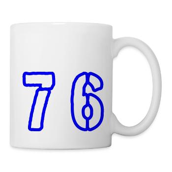 76 Number Symbol - Mug - white - Right